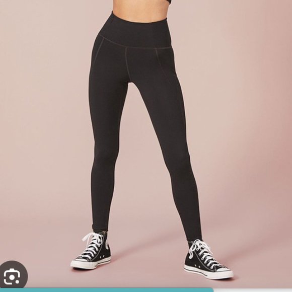 girlfriend collective Pants - Girlfriend Collective Black Compressive 7/8 Leggings